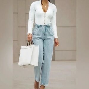 JLUXLABEL Cream Cardigan Small